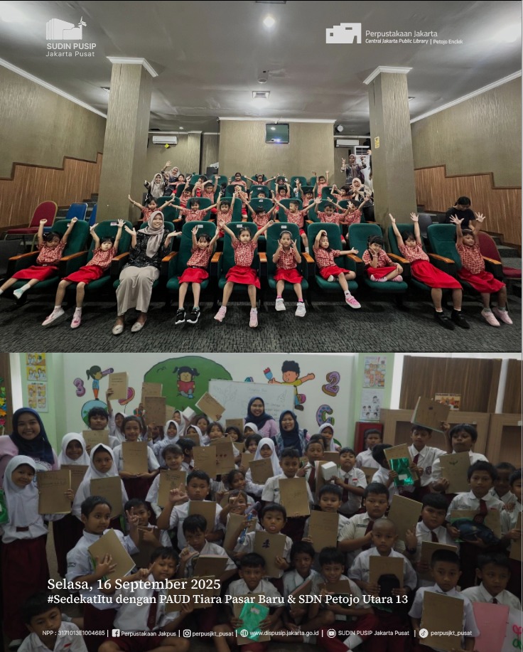 Ketupat Betawi Bersama PAUD Tiara Pasar Baru & SDN Petojo Utara 13 Di Perpustakaan Jakarta Pusat